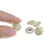 Unique Bargains Blouses Sweater Round Aluminum Cotton Fabric Cloth Covered Buttons 10 Pcs - 4 of 4