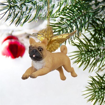 Pug Holiday Dog Angel Ornament