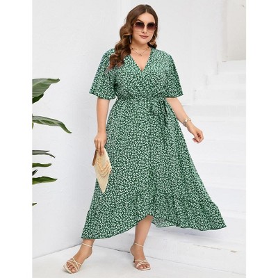 Women's Plus Size Floral Summer Dress