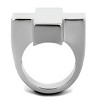 Slickblue Women’s Polished Stainless Steel Cross Ring, Minimalist Style, No Stones, Lightweight Fit, Sizes 5-10 - 3 of 4