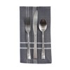 Design Imports  French Stripe Napkin Set 6 Piece, Gray Chambray, 20X20" - 2 of 4