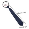 Allegra K Men's Pre Tied Formal Casual Zipper Solid Color Adjustable 8cm-wide Tie - 4 of 4