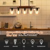 Kitchen Island Lighting 5 Lights,Farmhouse Pendant Light Fixture with Clear Glass Shade - 4 of 4