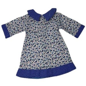Doll Clothes Superstore Blue Flower School Dress Fits Our Generation American Girl My Life Dolls - 1 of 4