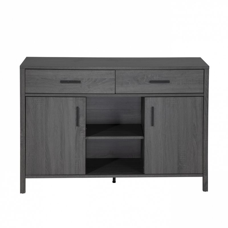 FC Design 47"W Sideboard Storage Cabinet, Dining Server Cupboard Buffet Table with Two Cabinets and Drawers, 1 of 9