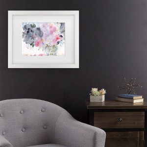 Trademark Fine Art Sheila Golden Blue Indigo Matted Framed Art - 1 of 4