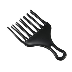 Unique Bargains Afro Hair Pick Comb Hair Fork Comb Hairdressing Styling Tool for Curly Hair for Men Women Plastic - 1 of 4