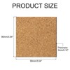 Unique Bargains Thickened Cork Self-Adhesive Kitchen Coasters for Tableware - 2 of 4