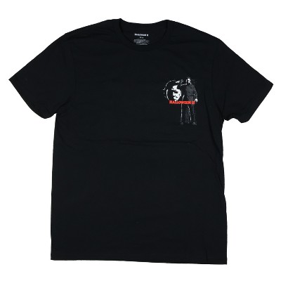 Seven Times Six Michael Myers T-Shirt Men's Halloween II Horror Scenes Character Tee Black