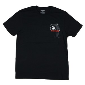 Seven Times Six Michael Myers T-Shirt Men's Halloween II Horror Scenes Character Tee Black - 1 of 4