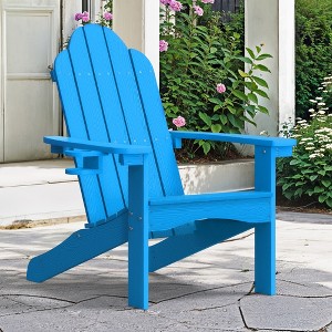 Arceso Adirondack Chair，36 Inch Outdoor Patio Chair，Adirondack Chairs with Cup Holder,  Plastic Adirondack Chairs for Patio, Law, Garden - 1 of 1