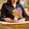 Paper Love HugePop 3D Butterfly Bouquet Pop Up Card, with Detachable Paper Flower Bouquet, For All Occasions - Jumbo 10" x 14" Cards - 3 of 4