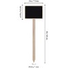 ZX507 10pcs Wooden Plug-in DIY Message Board Mini Plant Name Tags Desktop Display Board(24cm Length) - 3 of 4