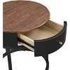 NicBex Modern 31.5" Round Coffee Table with Storage Drawers for Living Room and Office - 4 of 4