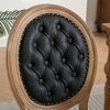 NicBex Set of 2 PU Leather Dining Chair Modern Farmhouse Accent Chair with Cushion Seats & Nailhead Trims - 4 of 4