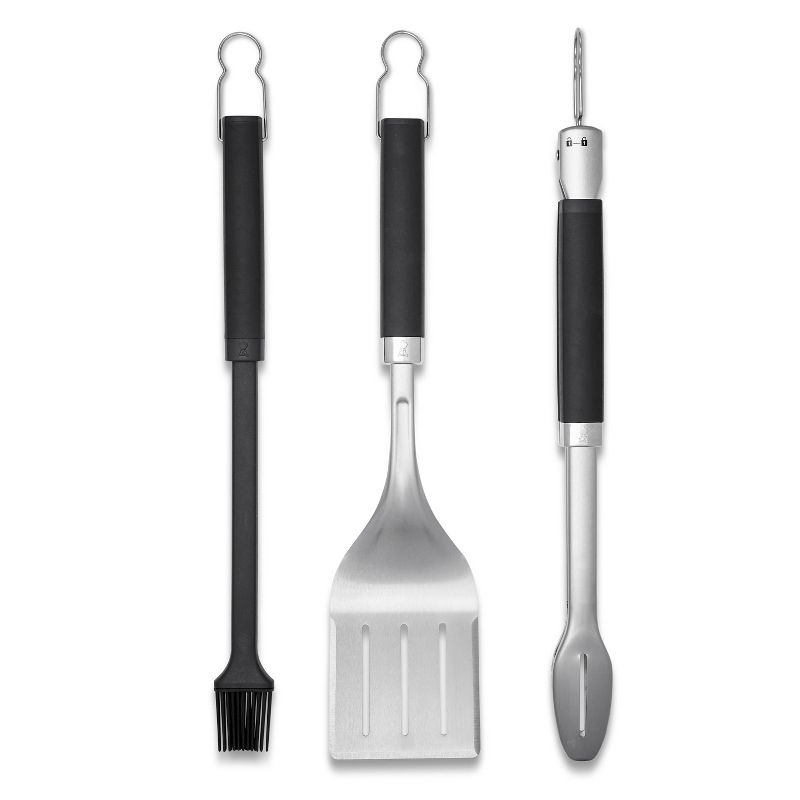 Weber 3pc Precision Grill Tool Set Black, 1 of 9