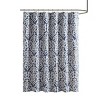SEVOBAL Shower Curtain Luxury Jacquard Textured Design with Rich Damask Medallion for Elegant Bathroom Decor, Silver, 72"*72"*0.13" - 4 of 4