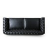 78.75" Rolled Arms 3-Seat Sofa with Wooden Legs and Pull-Tab Backrest for Living Room or Bedroom - 4 of 4