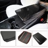 1 paint central armrest box cover, carbon fiber decorative stickers, car interior modification, suitable for most vehicles - 4 of 4