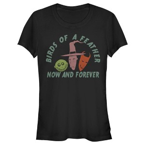 Juniors Womens The Nightmare Before Christmas Birds of a Feather Now and Forever T-Shirt - 1 of 4