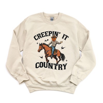 Simply Sage Market Women's Graphic Sweatshirt Creepin' It Country Cowboy