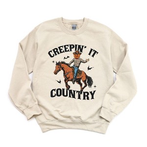 Simply Sage Market Women's Graphic Sweatshirt Creepin' It Country Cowboy - 1 of 4