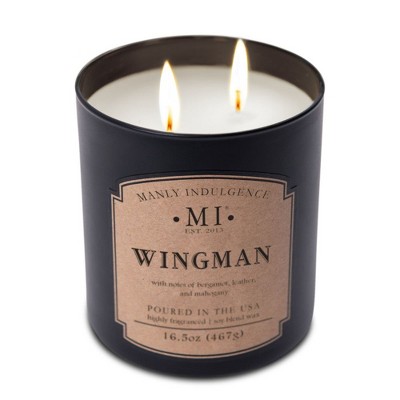 Manly Indulgence Black Soy Wax Jar Candle, 16.5oz