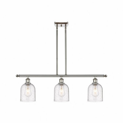 Bella - 3 Light Stem Hung Island In Industrial Style-10 Inches Tall and 36 Inches Wide