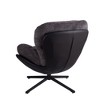 Kumasinova 360° Swivel Accent Chair,Office Chair with Metal Base,Chenille Reading Chair with Arm,Comfy Chair for Living Room,Bedroom,Office - 4 of 4