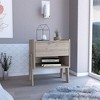 NicBex 18 inch Wide Nightstand with 1 Drawer,Modern Side Table with One Open Shelf,Bedside Table for Bedroom,Living Room,Black/Gray - 2 of 4