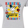 Women's - Peanuts - Karneval Biggest Oldest Party Germany Juniors Fitted Graphic T-Shirt - 2 of 4