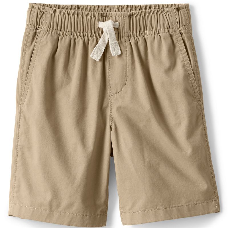 Lands' End Kids Pull On Chambray Elastic Waist Shorts, 1 of 5