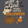 Rerun Island Men Just A Girl Who Lives Halloween Elements Short Sleeve Graphic Cotton T-Shirt - 2 of 4