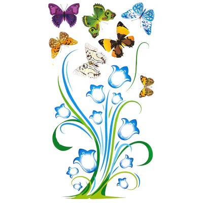 Slickblue Wonderland Wall Art Decals 13" x 23.5" - Dreamy Vinyl Stickers for a Whimsical Home Atmosphere