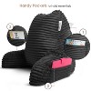 Nestl Reading Pillow for Bed with Fleece Blanket, Standard Bed Pillows for Sitting Up in Bed, Bed Rest Pillow - 3 of 4