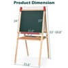 SUGIFT 26" Wide Kids Easel 3‑in‑1 Height Adjustable Art Easel with Chalkboard, Whiteboard & Paper Roll - 4 of 4