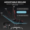 GTPLAYER Fabric Gaming Chair with Footrest and Lumbar Support, Height Adjustable Computer Chair with Headrest - 3 of 4
