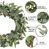 Luupatchy 20in Eucalyptus Wreath, Gift & Decor for Wedding, Christmas, Thanksgiving - 3 of 4