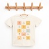 The Juniper Shop Checkered Floral Chart Youth Short Sleeve Tee - S - Cream - 2 of 4