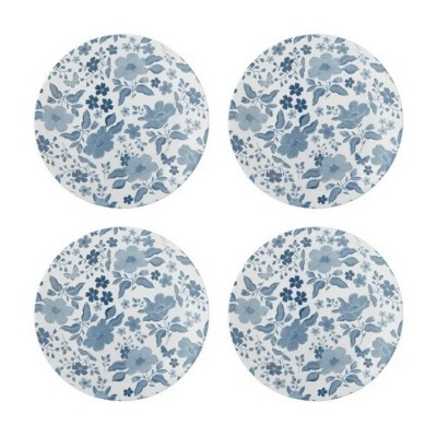 LunaLulinlk 4-Piece Salad Plate Set ,Blue