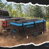 Mockins Cargo Basket Hitch Mount Carrier 60"x20"x6" Basket, 16 Cubic-ft Bag, Black/Blue - 2 of 4