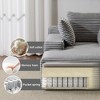 Whisen 2-Piece L-Shaped Sectional Compression Sofa with Soft Corduroy Fabric, No Assembly Required - 3 of 4