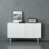 TIRAMISUBEST 4 Door Cabinet - Cream Color Mobile File Cabinet - 2 of 4