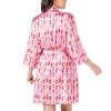 Hello Mello Women's Boots & Bubbles Satin Pajama Robe Best of the Brunch - 3 of 3