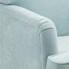 Okak Vintage-Inspired Modern Accent Chair,Upholstered Armchair with Nailhead Trim and Wooden Legs for Living Room,Bedroom - 4 of 4