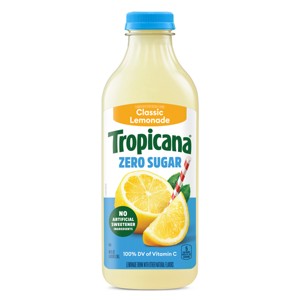 Tropicana Zero Sugar Classic Lemonade - 46oz - 1 of 4