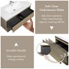 Whisen Floating Wall-Mounted Bathroom Vanity with Resin Sink, Water-Resistant Timber Cabinet and 2 Storage Drawers - 4 of 4
