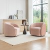 SEYNAR Modern Glam Velvet Upholstered 360 Degree Swivel Accent Armchair Set of 2 - 4 of 4