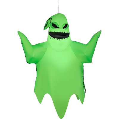 Gemmy Airblown Inflatable Hanging Oogie Boogie, 4 ft Tall, Green