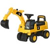 Aosom Excavator Ride on Toy, CAT Licensed Kids Manual Pedal Ride on Excavator with Manual Shovel, Horn, Hidden Storage for 18-36 Months, Yellow - 4 of 4